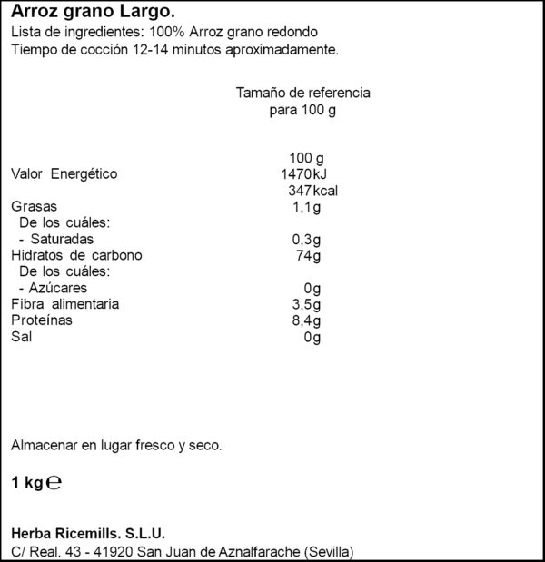 SOS ARROS LLARG 1KG