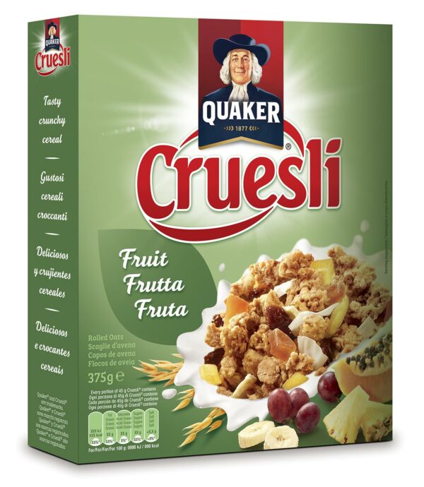 QUAKER CRUESLI FRUIT 375G