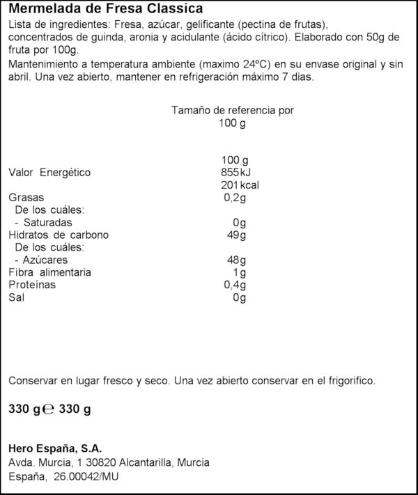 HERO CONFITURA MADUIXA 345GR