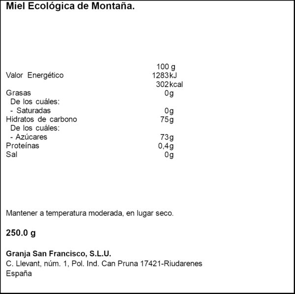 G.SAN FRISCO MEL ECO 250GR