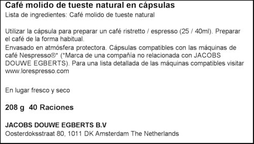 L'OR CAFE EXPRES ONYX X40