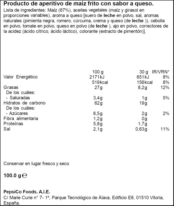 LAYS 3D FORMATGE 100GR