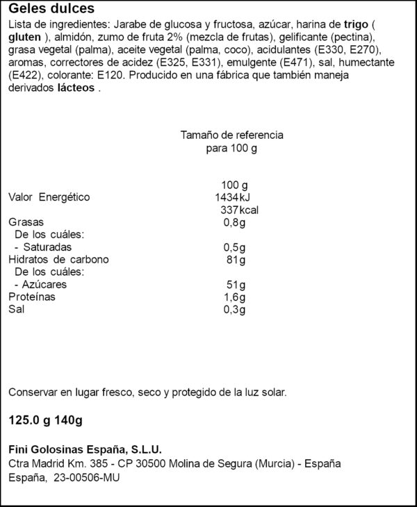 FINI TORCIDA FARCIDA 140GR