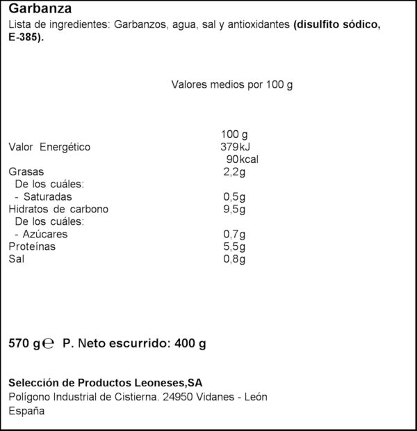 ASTURIANA CIGRÓ CUIT 400GR