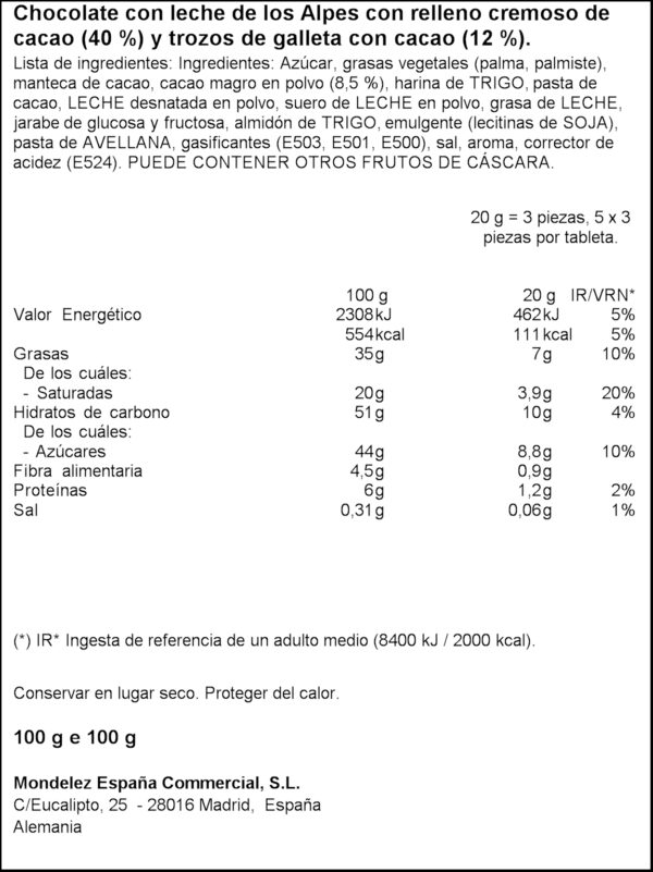 MILKA OREO-BROWNIE 100GR