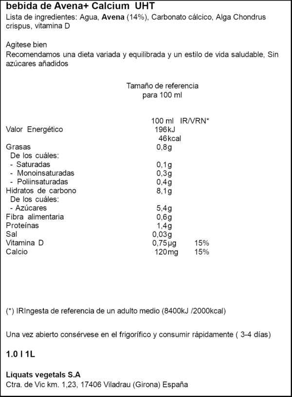 YOSOY BEGUDA CIVADA CALCIO 1L