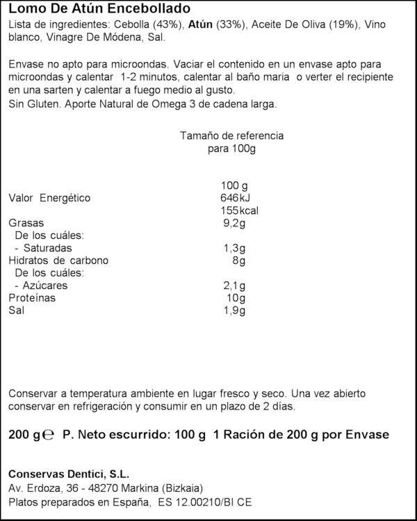 OLASAGASTI LLOM DE TONYINA ENCEBULLAT 200GR