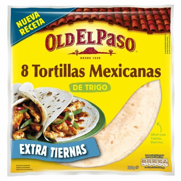 OLD EL PASO TORTITES X8 326GR