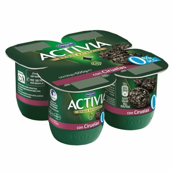 ACTIVIA IOGURT BIFIDUS 0%MG PRUNA 4X125GR