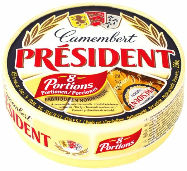 PRESIDENT FORMATGE CAMEMBERT X8 250GR