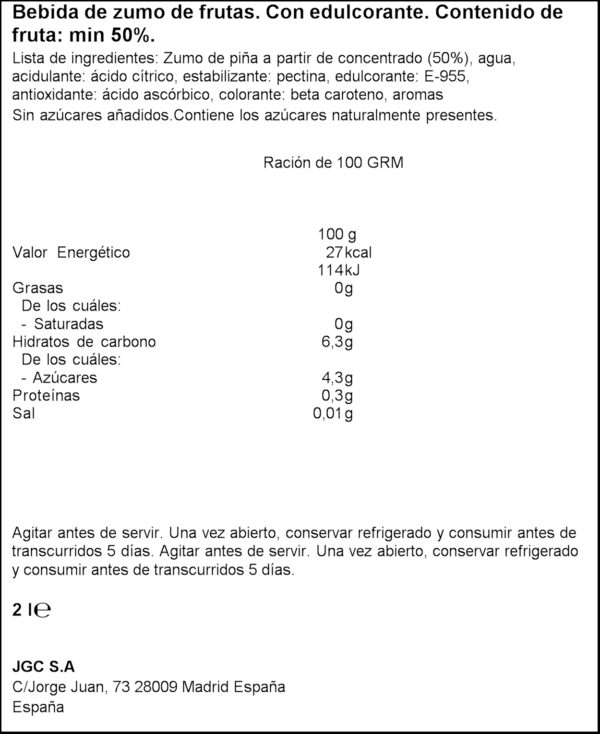 DON SIMON DISFRUTA PINYA 2L