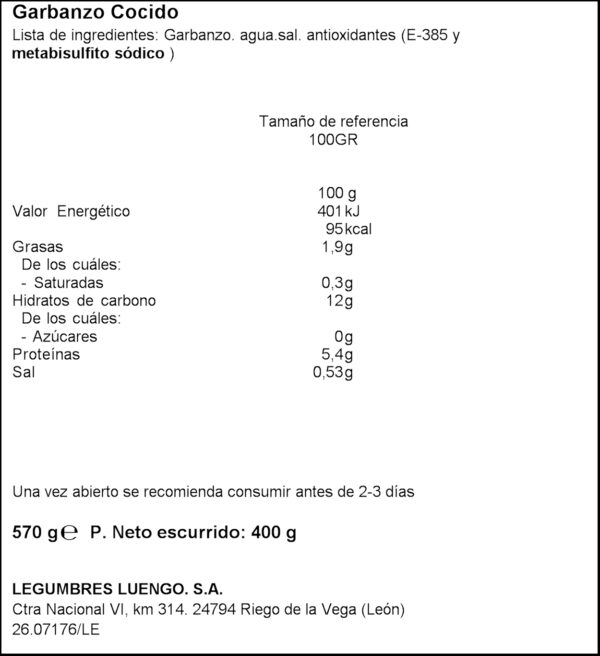LUENGO CIGRO CUIT NATURAL 570GR