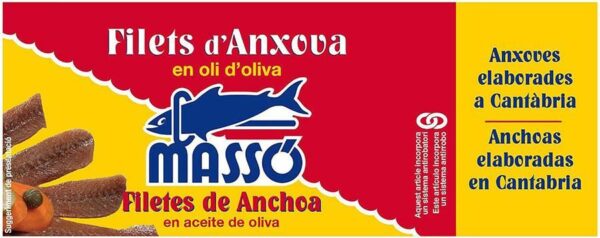 MASSO FILETS D' ANXOVA EN OLI D'OLIVA 50GR
