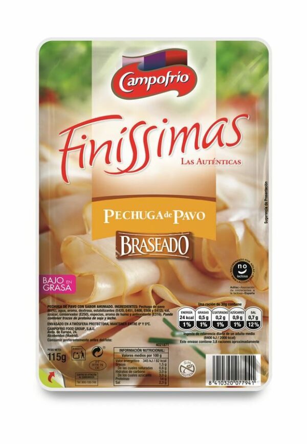 CAMPOFRIO PIT DE GALL DINDI BRASEJAT 115GR