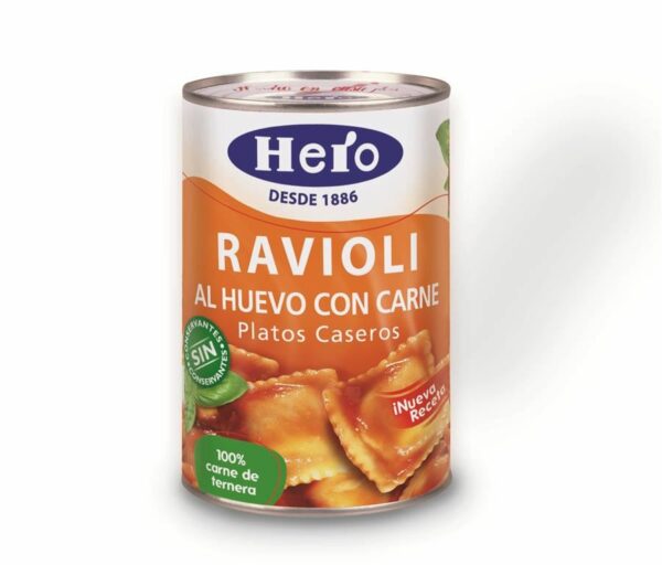 HERO RAVIOLIS AMB OU I CARN 430GR