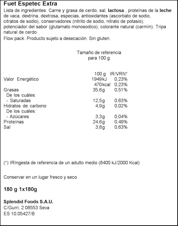 CAN DURAN FUET ESPETEC 180GR