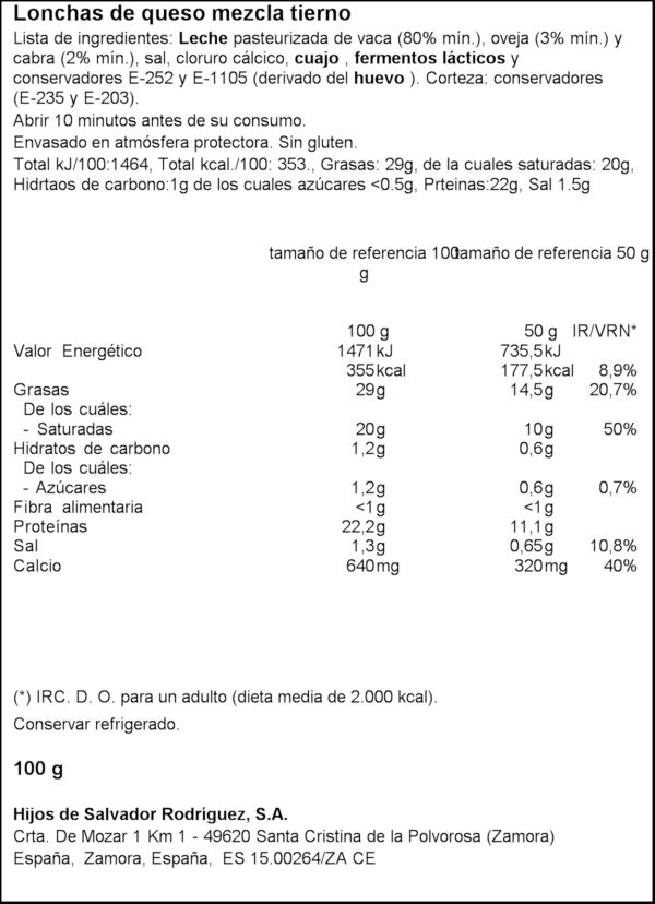 EL PASTOR FORMATGE MESCLA 90GR