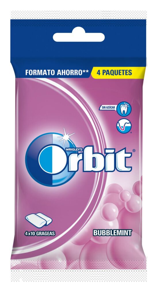 ORBIT XICLETS BUBBLE MINT 4X56GR