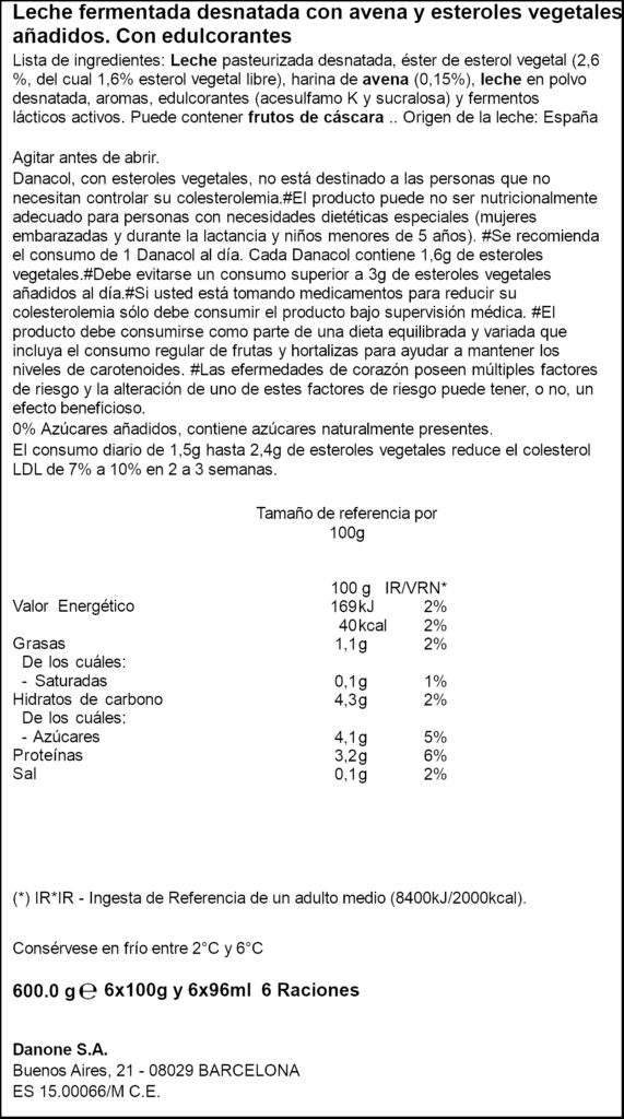 DANACOL IOGURT CIVADA 6X100GR