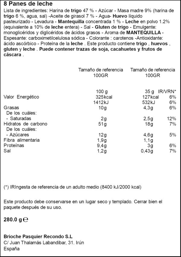 PASQUIER PA LLET 350GR