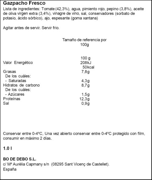 BO DE DEBO GASPATXO 1L
