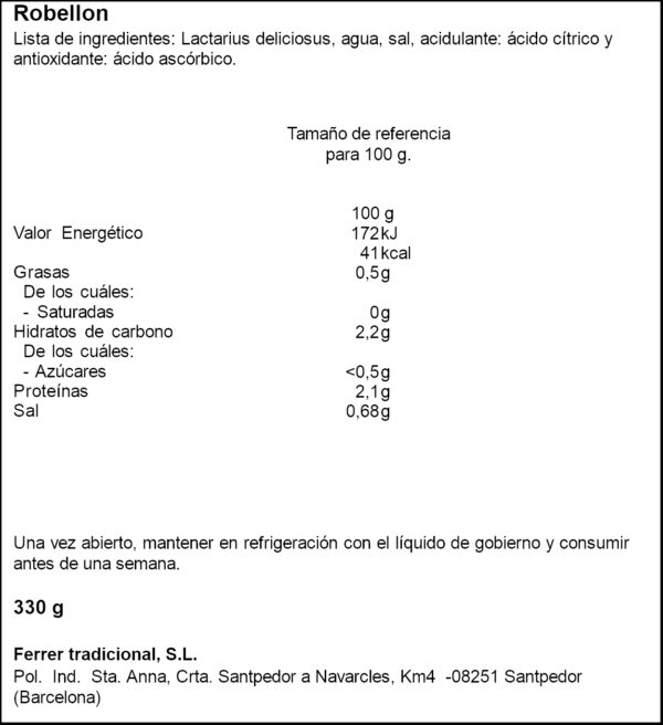 FERRER ROVELLO EXTRA 200G