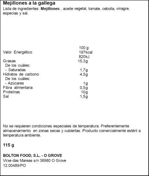CUCA MUSCLOS GALLEGA 115G