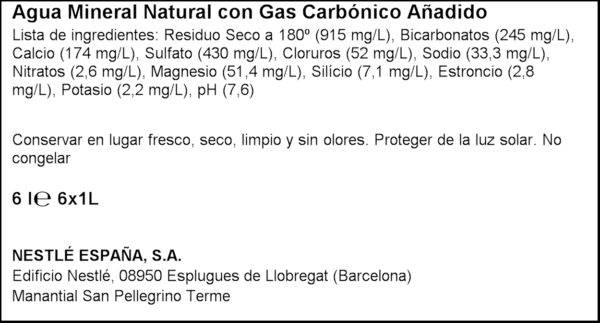 SAN PEREGRINO 6x1L