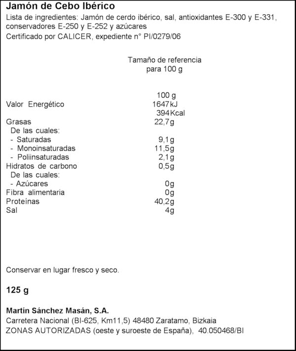 MATORRAL PALETA IBERICA 125GR