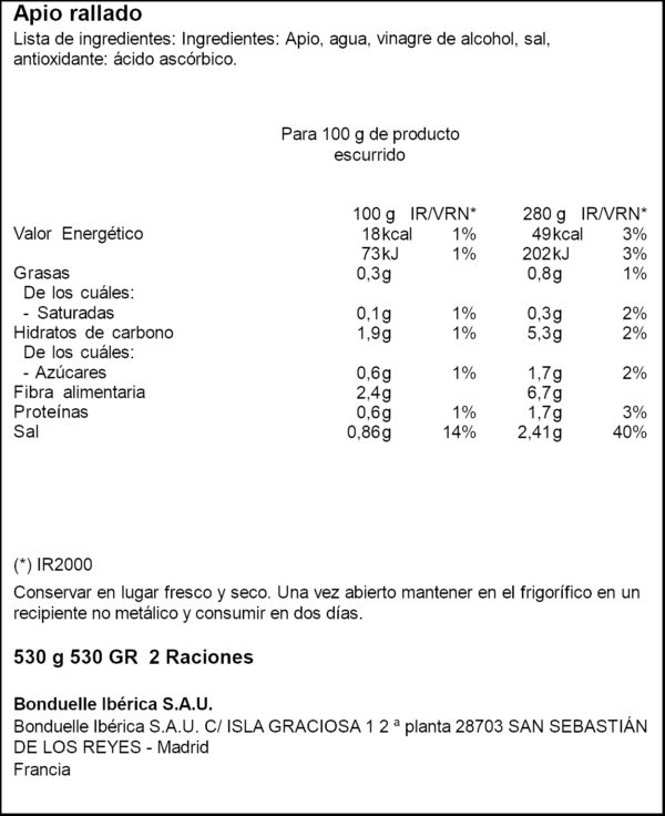 BONDUELLE API RATLLAT VD 280GR