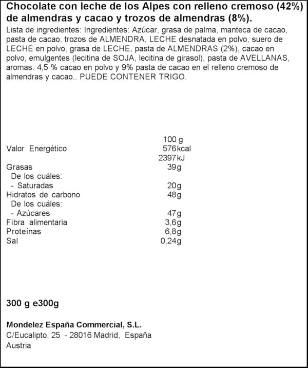 MILKA AMETLLA I TOFONA 300G