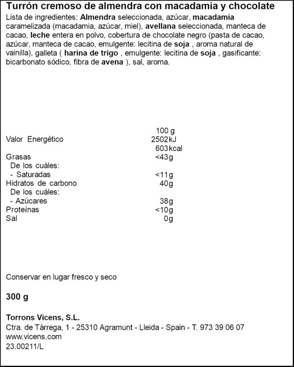 VICENS TORRO CREMOS AMETLLA 300GR