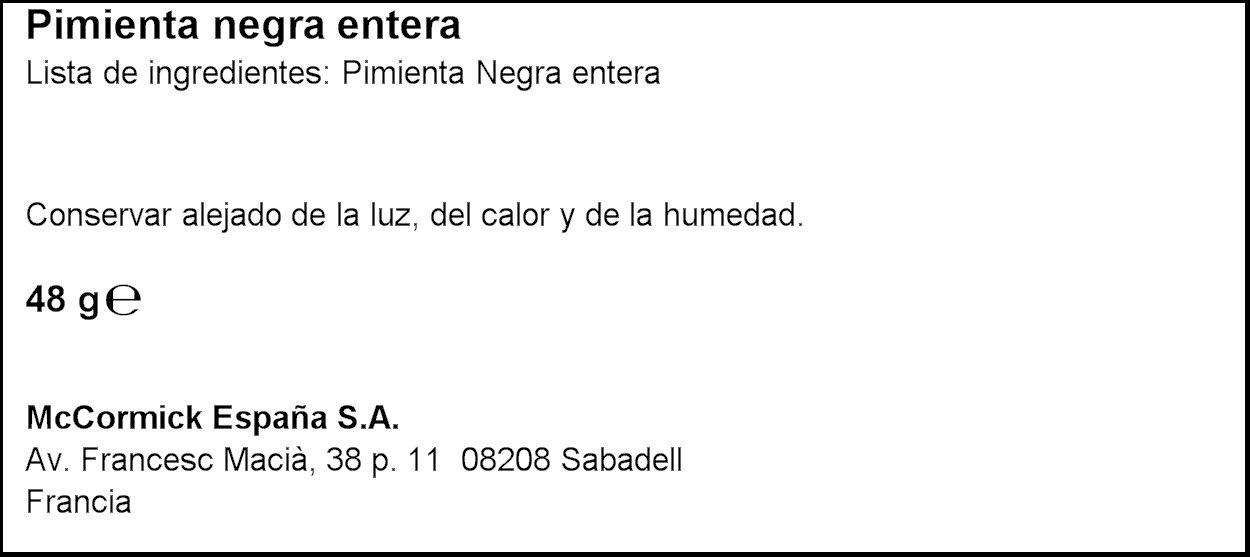 DUCROS PEBRE NEGRE GRA 48GR