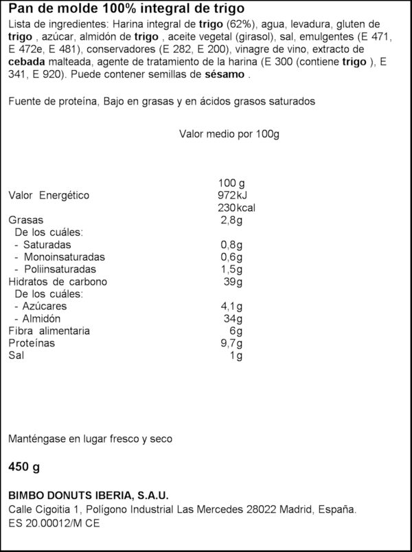 SILUETA PA S/CROSTA INT.450G