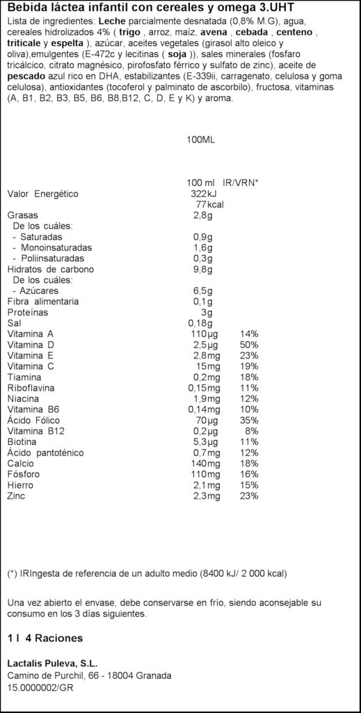 PULEVA BEGUDA AMB CEREALS 1L