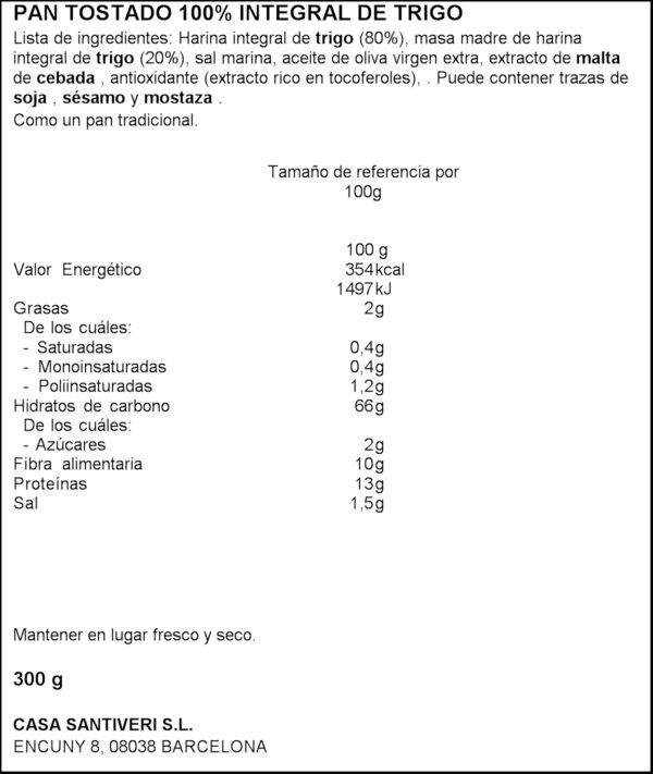 SANTIVERI PA DEXTRIN INTEGRAL 300G