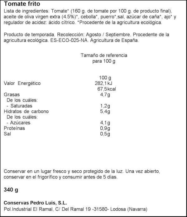 PEDRO LUIS TOMÀQUET FREGIT ECO 340GR