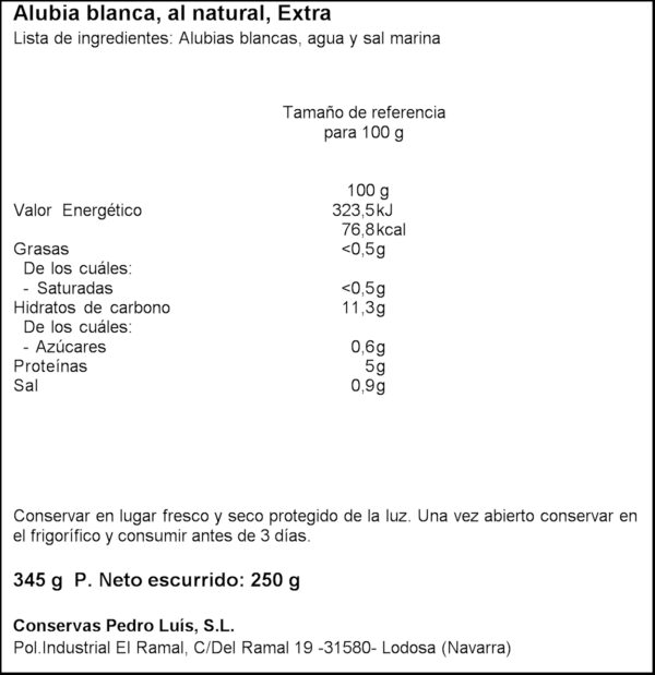 PEDRO LUIS MONGETA BLANCA CUITA 250GR