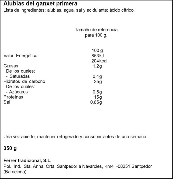 FERRER MONGETES GANXET 250GR