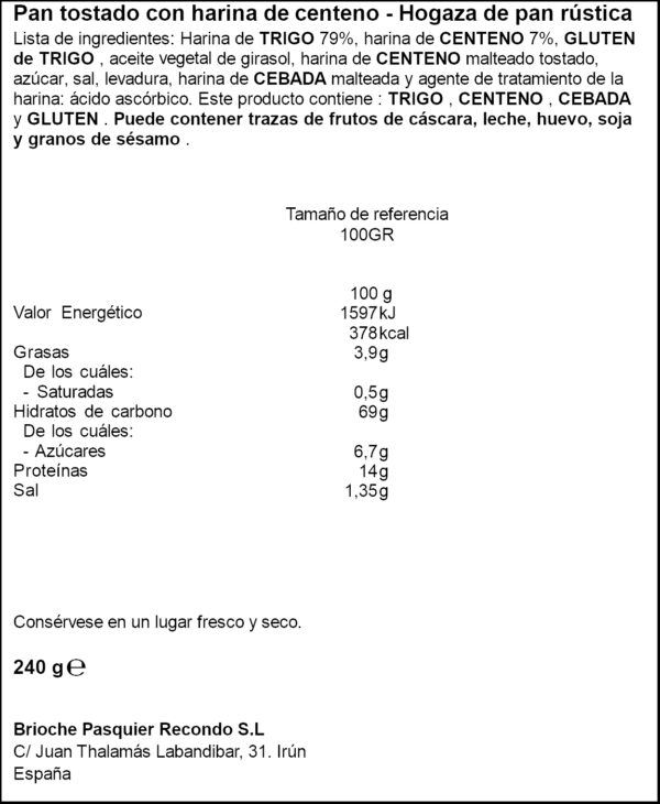 RECONDO FOGASA RUSTICA 240GR