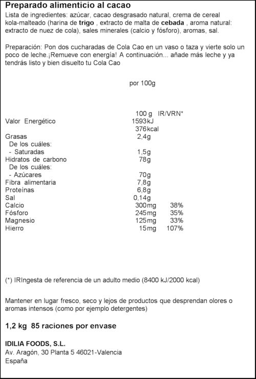 COLA CAO BOSSA 1,2K