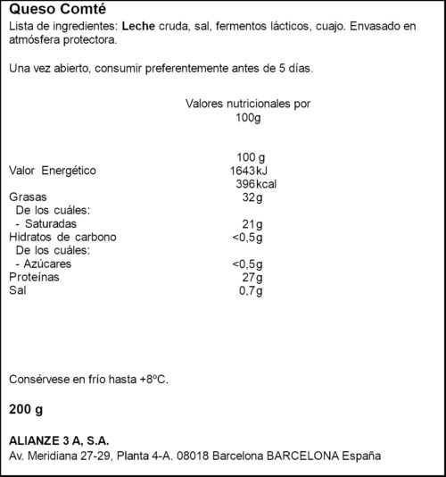 ENTREMONT FORMATGE GRUYÈRE PORCIÓ 200GR