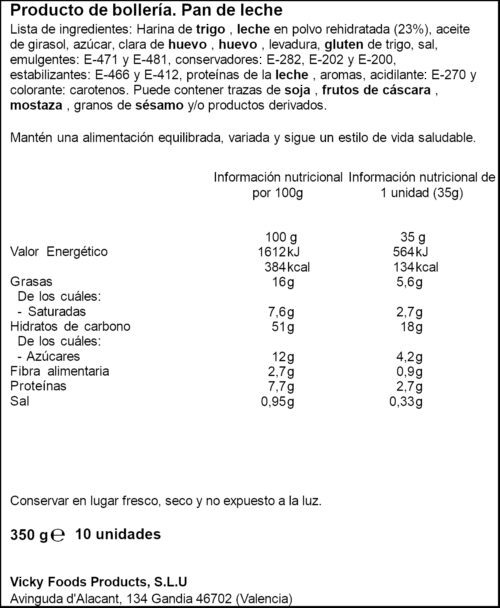 DULCESOL PA DE LLET 240G
