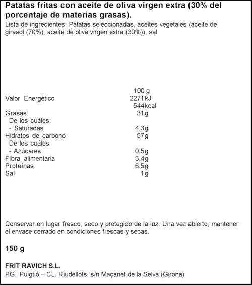 FRIT RAVICH PATATES PALLA 160GR