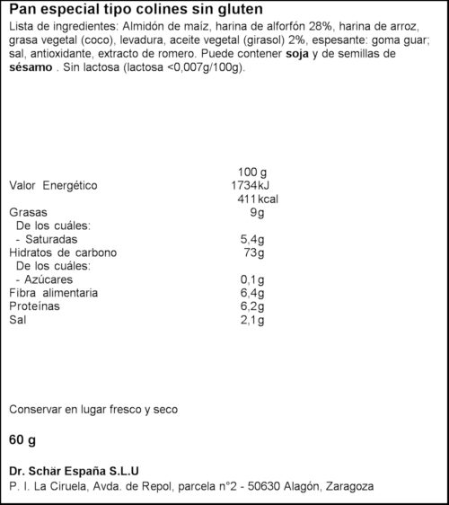 SCHAR PICS VIDRE S/GLUTEN 60GR