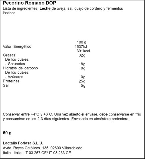 GALBANI PECORINO ROMANO 32% 60GR