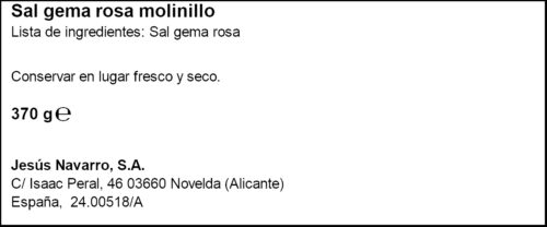 CARMENCITA MOLINET GEGANT SAL ROSA HIMALAYA 370GR