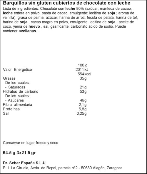 SCHAR BARRETES MULTIPACK S/GLUTEN 3X21,5GR