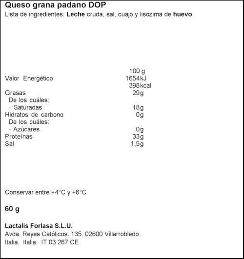 GALBANI FORMATGE POLS GRANA PADANO 60GR