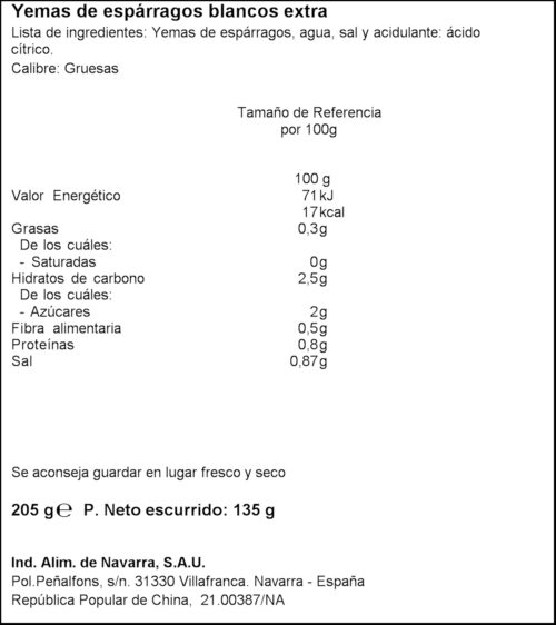CARRETILLA GEMES D' ESPARREC GRUIXUDES 135GR
